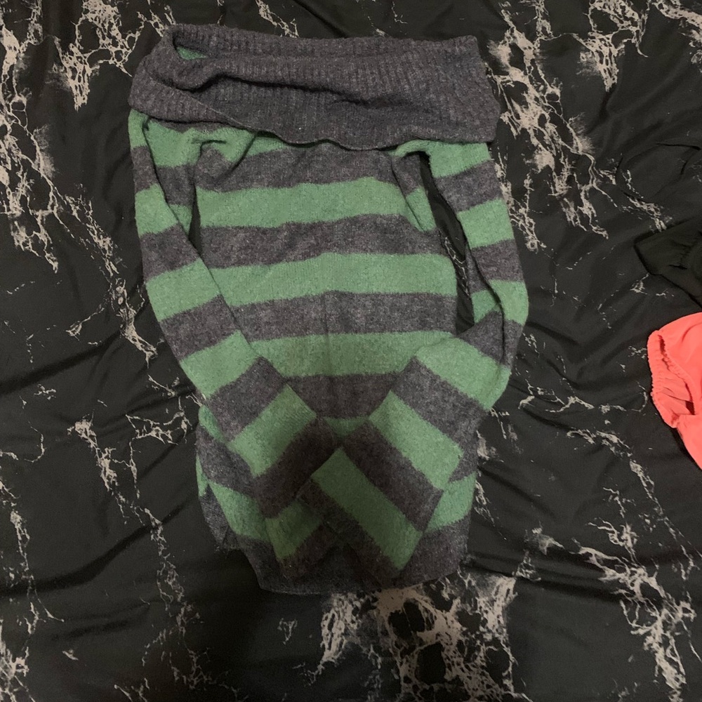 Green/Navy Sweater Tunic